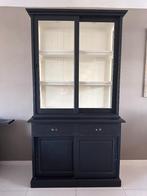 Buffetkast zwart (met licht), Huis en Inrichting, Kasten | Buffetkasten, Ophalen, Gebruikt, 100 tot 150 cm, 200 cm of meer