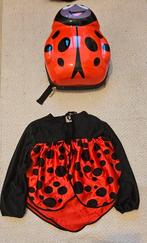 Lieveheersbeestje rugtas+lieveheersbeestje shirt maat 104, Ophalen of Verzenden, Gebruikt, 25 tot 40 cm, 30 tot 45 cm