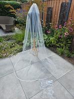 Prachtige sluier ivory cecile calanthe zijde satijn, Ophalen of Verzenden, Nieuw, Wit, Accessoires