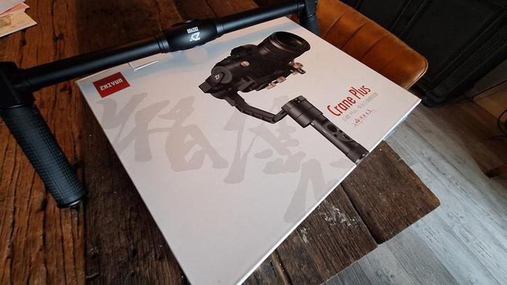 Zhiyun Crane Plus + Zhiyun Dual Handheld Grip, Audio, Tv en Foto, Fotografie | Statieven en Balhoofden, Zo goed als nieuw, Overige typen