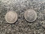 2 munten Rabobank 100 jaar, Postzegels en Munten, Ophalen of Verzenden, Koningin Beatrix