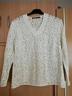 Witte kanten top ZARA, Maat 42/44 (L), Ophalen of Verzenden, Zo goed als nieuw, Lange mouw