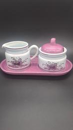 Zenith Gouda Suiker- en Roomstel, Jaren 70, Antiek en Kunst, Antiek | Keramiek en Aardewerk, Ophalen of Verzenden