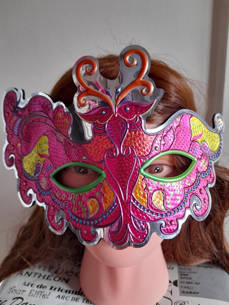 Verkleedmasker - 3D oogmasker - Haarband met veer, Ophalen, Nieuw, Carnaval, Accessoires