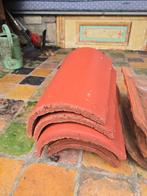 6 Half ronde nokpannen, Doe-het-zelf en Verbouw, Dakpannen en Dakbedekking, Ophalen, Steen of Klei, Nieuw, Minder dan 5 m²
