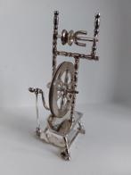 Zilveren Miniatuur Spinnewiel, Ophalen of Verzenden, Zilver