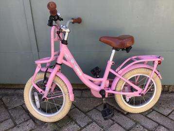 Roze Nogan Puck 14 inch meisjesfiets beschikbaar voor biedingen