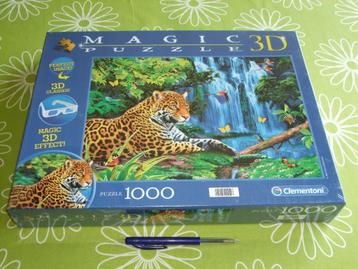 Nieuw in seal: 3D Jaguar Jungle puzzel - 1000 stukjes beschikbaar voor biedingen