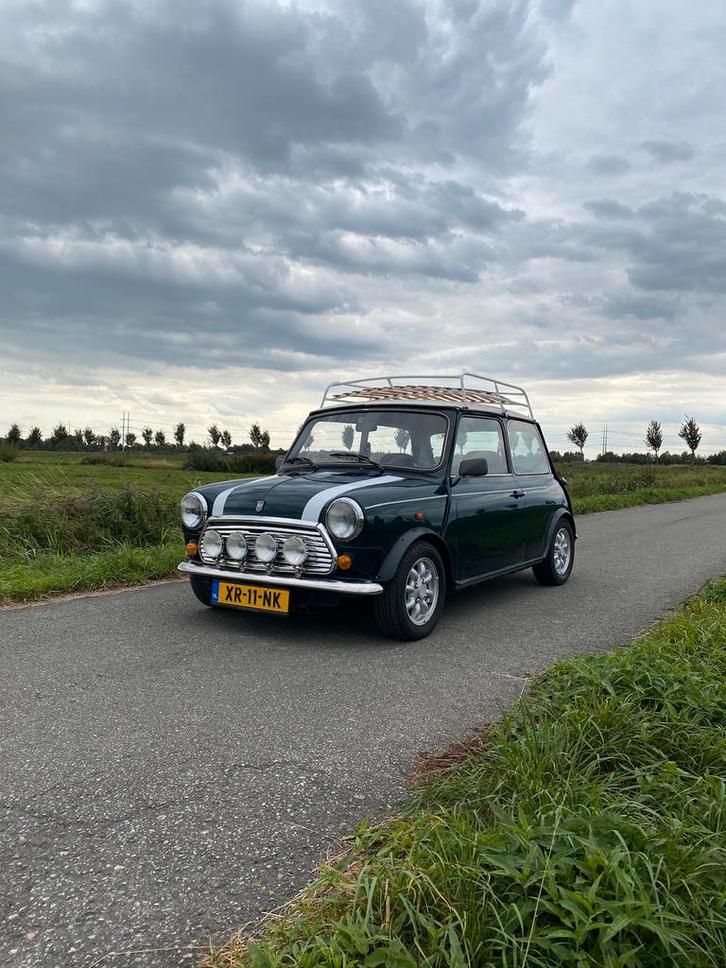 Mini classic 1275cc Racing Green, Auto's, Mini, Particulier, Benzine, Hatchback, Handgeschakeld, Groen, Zwart, Voorwielaandrijving