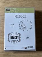 Stampin' Up! You're Lovely Houten Stempelset, Hobby en Vrije tijd, Ophalen of Verzenden, Zo goed als nieuw