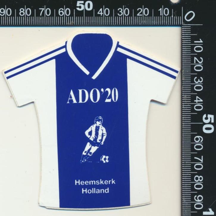 Sticker: ADO 20 - Heemskerk, Verzamelen, Stickers, Zo goed als nieuw, Sport, Ophalen of Verzenden