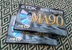 TDK MA90 nieuw ongeopend - metal cassette NOS, Cd's en Dvd's, Cassettebandjes, 2 t/m 25 bandjes, Overige genres, Ophalen of Verzenden