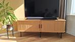 Loods 5 TV-kast met schuifdeuren, Ophalen, Gebruikt, 100 tot 150 cm, Eikenhout
