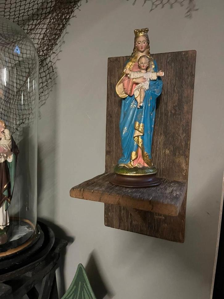 Houten wand console wandplank sober,landelijk, Huis en Inrichting, Woonaccessoires | Overige, Ophalen of Verzenden