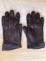 Bruine lederen dames handschoenen, Ophalen of Verzenden, Gedragen, Maat 36 (S), Handschoenen