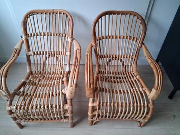 Rotan Kinderstoeltjes - 2 Verschillende beschikbaar voor biedingen
