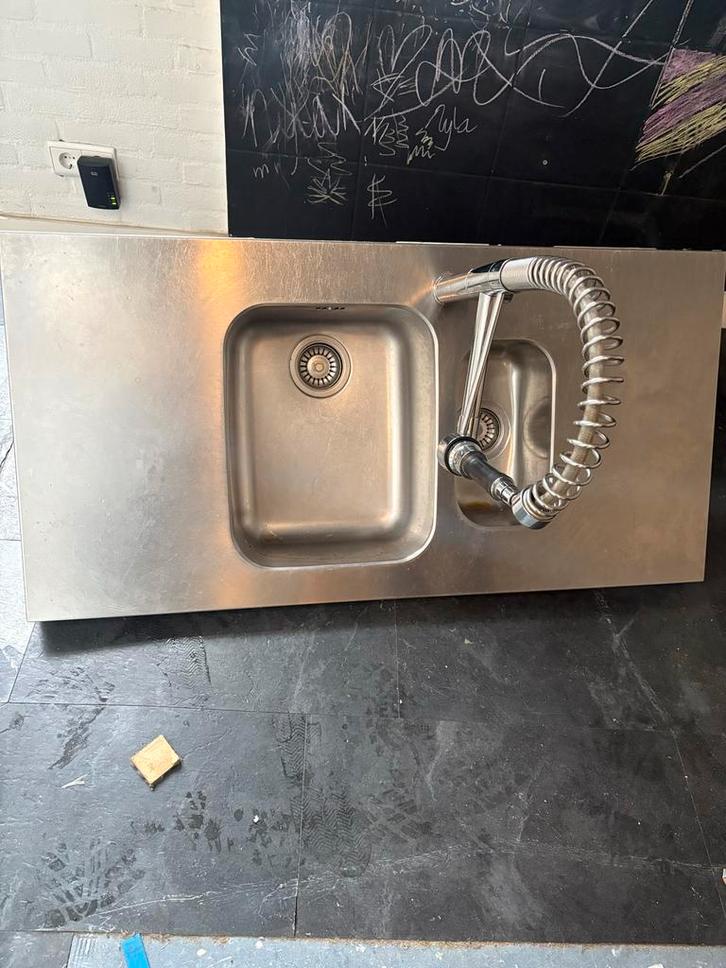 Boretti M-line Keukenkraan met RVS Spoelbak, Huis en Inrichting, Keuken | Keukenelementen, Gebruikt, Minder dan 100 cm, 100 tot 150 cm