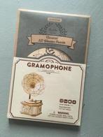 Houten Puzzel Robotime Gramophone TG408 platenspeler, Verzenden, Nieuw, Knutselwerk