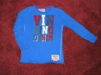 110 VINGINO letter petrol, Kinderen en Baby's, Kinderkleding | Maat 110, Ophalen of Verzenden, Zo goed als nieuw, Jongen, Shirt of Longsleeve