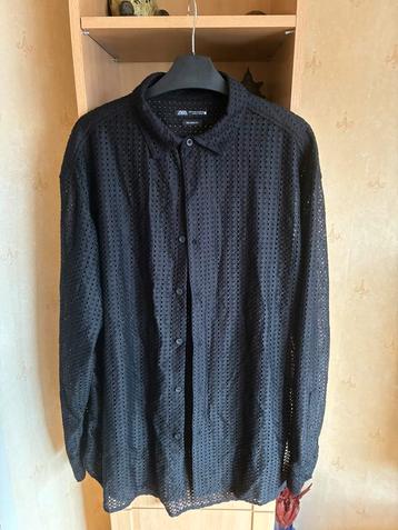 Nieuw super mooi overhemd zara Maat L Kleur Zwart beschikbaar voor biedingen