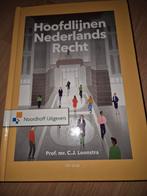 Hoofdlijnen Nederlands Recht, Ophalen of Verzenden, Alpha, Zo goed als nieuw, HBO
