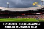 FEYENOORD - Heracles Almelo tickets | Vak Z2 aan het veld, Tickets en Kaartjes, Sport | Voetbal, Losse kaart, Drie personen of meer