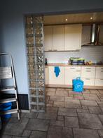 Glazen bouwstenen.  38 stuks. Gratis, Doe-het-zelf en Verbouw, Glas en Ramen, Ophalen, Gebruikt, Minder dan 80 cm, Minder dan 80 cm