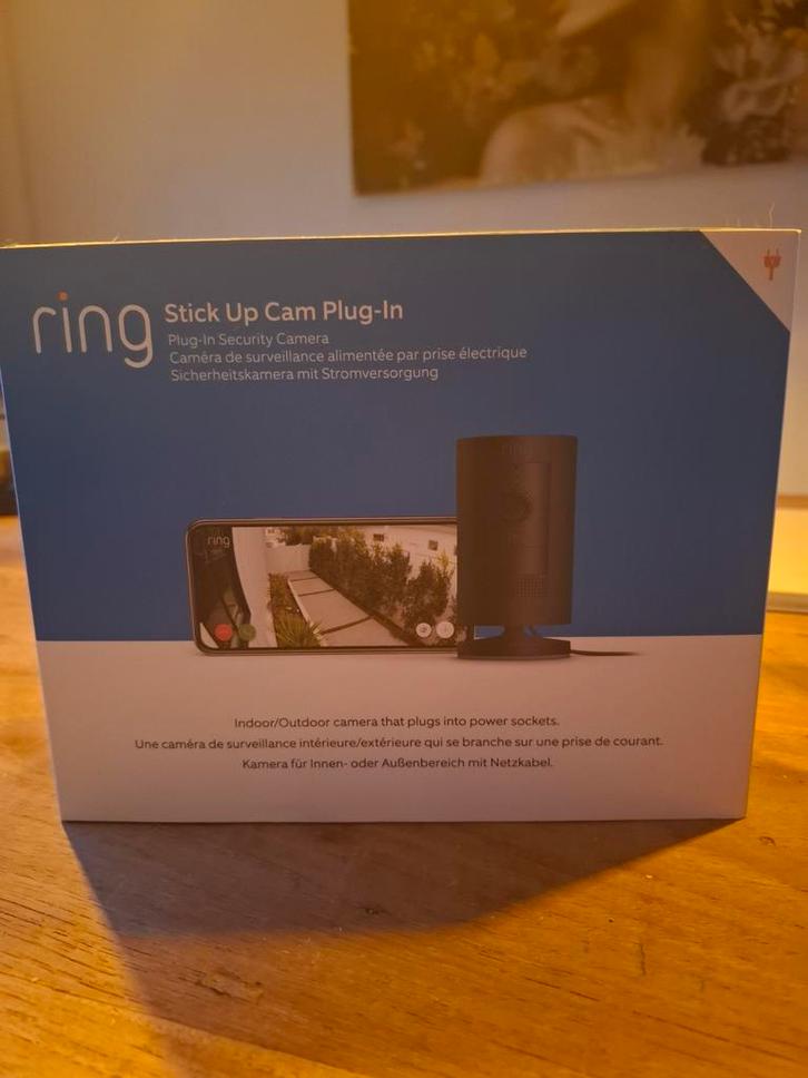 Ring Stick Up Cam Plug-In, Audio, Tv en Foto, Videobewaking, Ophalen of Verzenden