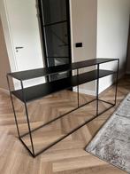 Sidetable “Saar” van Goossens 160x40, Huis en Inrichting, Tafels | Sidetables, Ophalen, Metaal, 150 tot 200 cm, 25 tot 50 cm