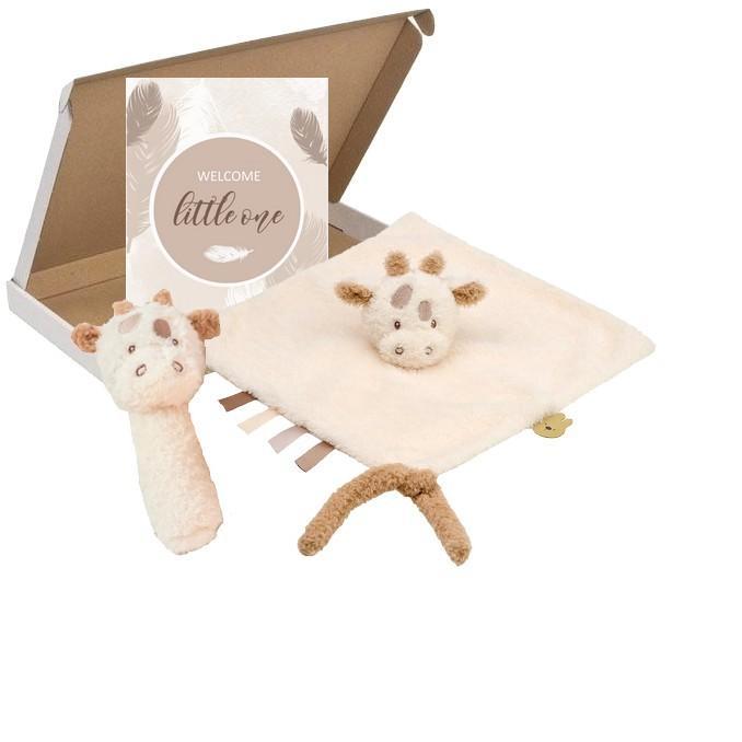 Cadeau door de brievenbus pakketje Nattou giraf, Kinderen en Baby's, Kraamcadeaus en Geboorteborden, Nieuw, Kraamcadeau, Ophalen of Verzenden