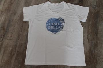 wit shirt met opdruk voor een dame beschikbaar voor biedingen