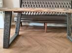 Als nieuw boomstamtafel 200x100, Ophalen, 200 cm of meer, Zo goed als nieuw, 25 tot 50 cm
