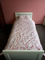 Bedframe + matras 90x220 cm - Leen Bakker matras, Gebruikt, 90 cm, Eenpersoons, Wit