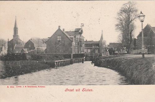 SLOTEN (N.H.), Akerweg, ca. 1905, Verzamelen, Ansichtkaarten | Nederland, Gelopen, Noord-Holland, Voor 1920, Ophalen of Verzenden