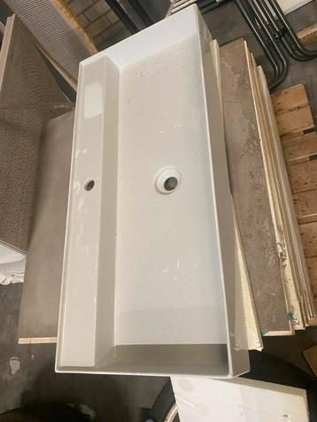 wasbak wit porselein 100x45x13 Alice speciaal design  beschikbaar voor biedingen