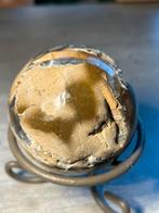 Chalcedoon edelsteen Bol op Metalen Voet - Decoratief, Ophalen of Verzenden, Mineraal
