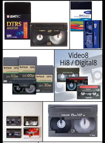 DTRS  Hi8 mm Tape Digitaliseren Mp3  USB SD-Card  CD DVD beschikbaar voor biedingen