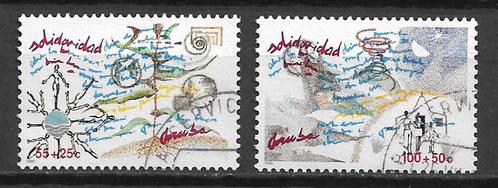Aruba 1990 Solidariteit, Postzegels en Munten, Postzegels | Nederlandse Antillen en Aruba, Gestempeld, Verzenden