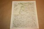 Antieke kaart - Rusland Westelijk deel - Circa 1885 !!, Boeken, Gelezen, Ophalen of Verzenden, Landkaart, 1800 tot 2000