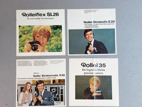 Rollei Rolleiflex folders 4 stuks, IGST, Boeken, Catalogussen en Folders, Gelezen, Folder, Ophalen of Verzenden