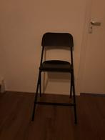 4x Franklin barkruk, opklapbaar, bladhoogte zwart/zwart, Ophalen, Met voetsteun, 60 tot 90 cm, Zo goed als nieuw