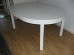Ronde eettafel wit, Huis en Inrichting, Tafels | Eettafels, Ophalen, Gebruikt, 100 tot 150 cm, Rond