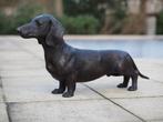 TECKEL / 2 MATEN / TEKKEL/ HOND / TUINBEELD/, Nieuw, Info@huisentuindecoratiemarie.nl, Dierenbeeld, Huis en tuin decoratie Marie