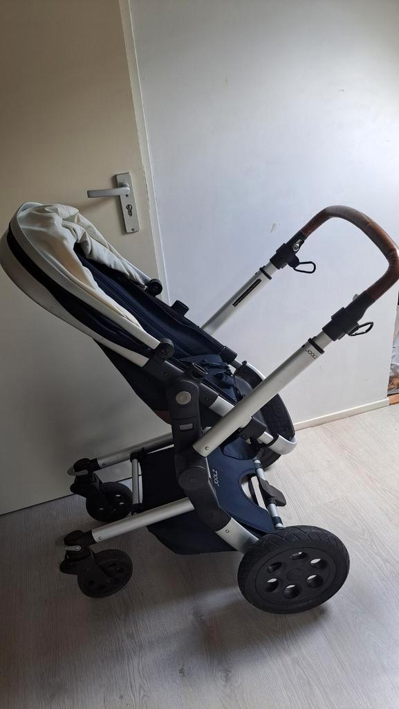 Joolz Day Earth Parrot Blue Zilver Frame, Kinderen en Baby's, Kinderwagens en Combinaties, Gebruikt, Kinderwagen, Overige merken