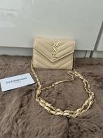 Yves Saint Laurent tasje, Sieraden, Tassen en Uiterlijk, Tassen | Damestassen, Ophalen of Verzenden, Zo goed als nieuw, Beige