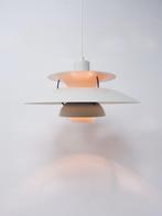 Louis Poulsen PH5 hanglamp wit, Gebruikt, Scandinavisch, Ophalen of Verzenden, Metaal