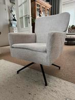 Mooie draaifauteuil beige, in nieuwstaat!, Huis en Inrichting, Fauteuils, Ophalen, 75 tot 100 cm, Stof, 50 tot 75 cm