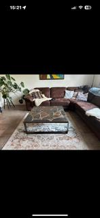 Salontafel, 100 tot 150 cm, Vierkant, Zo goed als nieuw, Stoere natuurstijl