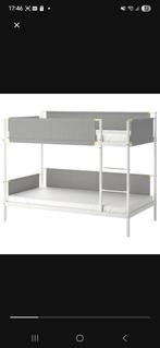 Ikea VITVAL Stapelbed 90x200 + 2 matrassen, Ophalen, 90 cm, Eenpersoons, 160 tot 180 cm
