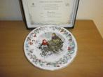 Wedgwood bord kerstmis 1990 collectors item met certificaat, Diversen, Kerst, Ophalen of Verzenden, Zo goed als nieuw